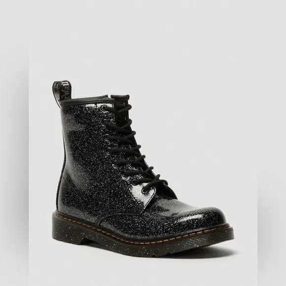 NWT DOC MARTEN Youth/woken 1460 glitter lace up boots. Eu 37 women 6