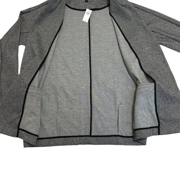 *NWT, Express, Women, Collarless Blazer, Black &amp; White, Sz M