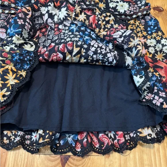 NWT Farm Rio Jujus Garden Black Mini Dress Women’s SIZE SMALL