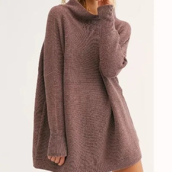 NWT Free People Ottoman sweater, brown/rose, XS