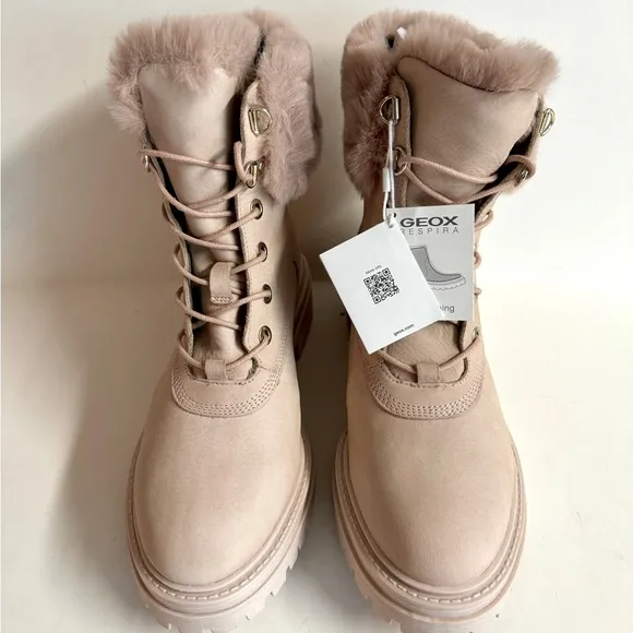 NWT Goex Iridea Nubuck Leather boots in Antique Rose.Never worn.Size 10.5