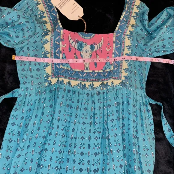 NWT HOUSE OF SKYE AUSTRALIA GOLD DUST WILD WEST MAXIDRESS