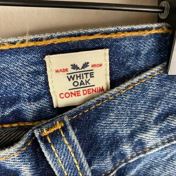 NWT Levi's 501 Selvedge Women White Oak Cone Denim Button Fly Blue Jean Shorts