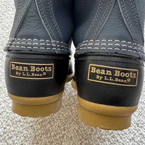 NWT L.L. Bean Men's Fleece-Lined Insulated Duck Boots Size 9 Blue