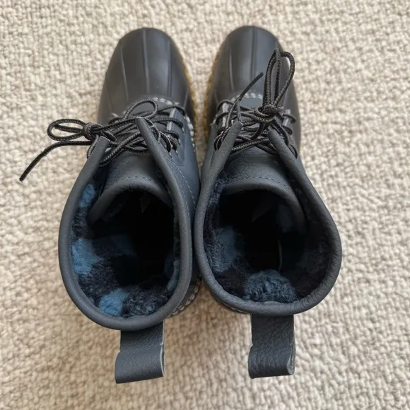 NWT L.L. Bean Men's Fleece-Lined Insulated Duck Boots Size 9 Blue