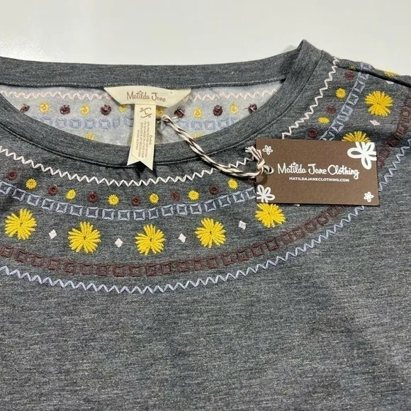 NWT Matilda Jane Just Imagine Cozy Sweatshirt Dress Size Large