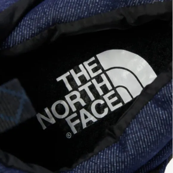 NWT! NEW! North Face Thermalball Nuptse Mule Winter Shoe -Denim Women Size US7