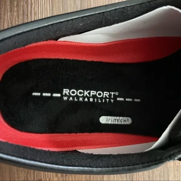NWT Rockport Men's Essential Details Waterproof Apron Toe Oxford - Black Size 9
