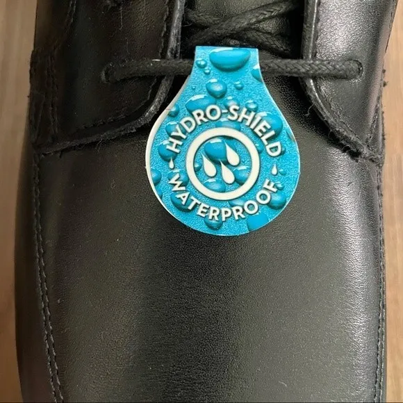 NWT Rockport Men's Essential Details Waterproof Apron Toe Oxford - Black Size 9