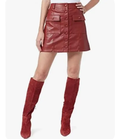 NWT!!  Sam Edelman faux leather skirt, size large