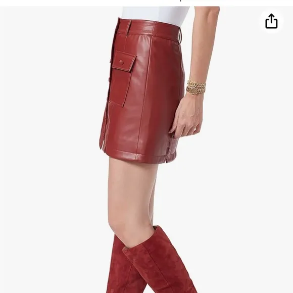 NWT!!  Sam Edelman faux leather skirt, size large