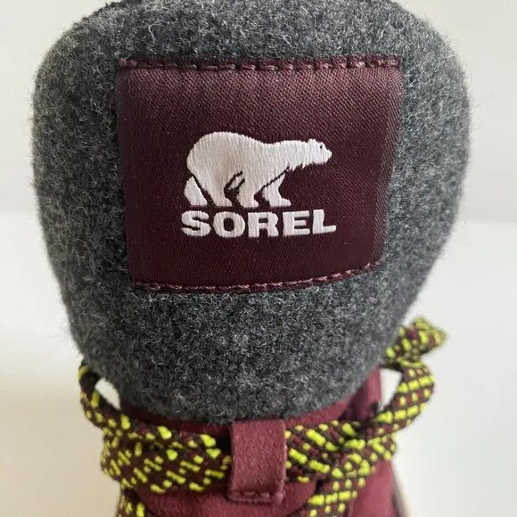 NWT Sorel Kinetic Breakthru Caribou Women's Water Proof Suede Leather Boots Sz 8