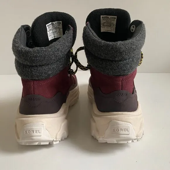 NWT Sorel Kinetic Breakthru Caribou Women's Water Proof Suede Leather Boots Sz 8