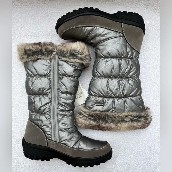 NWT Spring Step Vanish Snow Boot - Silver - SZ. US 7.5-8  / EU 38
