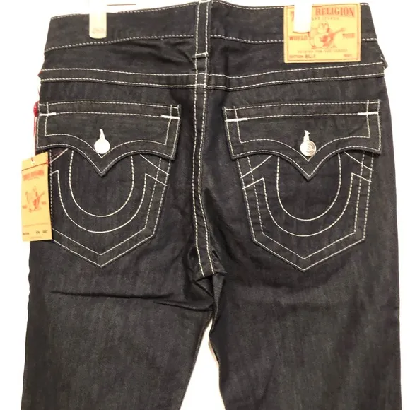 NWT True Religion Men’s Boots Cut Denim Made in USA ; Y2K Version