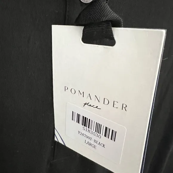 NWT Tuckernuck Mikala  Maxi Dress Large Pomander Place Black Pockets