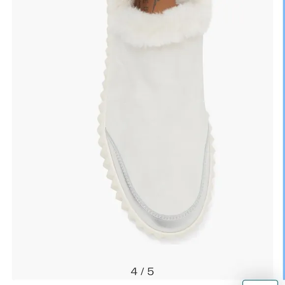 NWT Voile Blanche Luna Leather Fur Trim Sneaker Bootie Boots Size 39 / Size 8