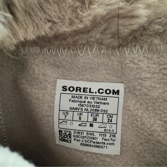 NWT! WATERPROOF Sorel Tivoli Lace-Up All Weather Boots Short Faux Fur gray grey