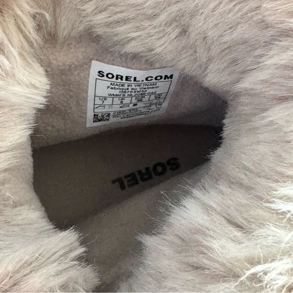 NWT! WATERPROOF Sorel Tivoli Lace-Up All Weather Boots Short Faux Fur gray grey