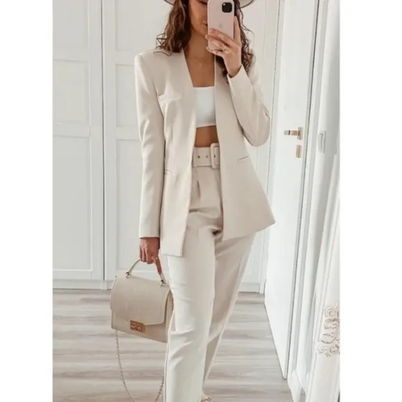 NWT Zara Long Blazer Kate Middleton Size M