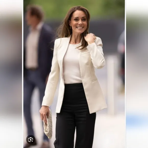 NWT Zara Long Blazer Kate Middleton Size M