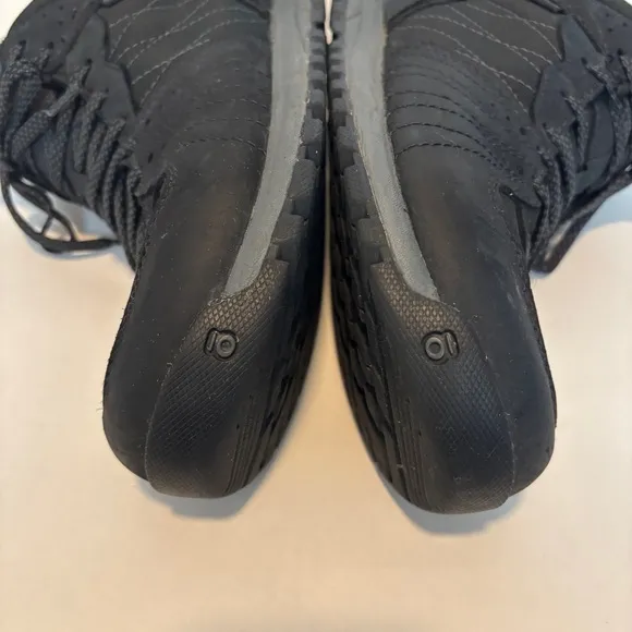 Oboz Women's black lace up Bozeman Mid Waterproof outdoor Hiking Boots size 9