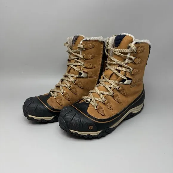 Oboz Women’s US 7 Sapphire 8” Insulated Brown Leather Waterproof Boots