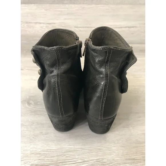 Officine Creative Giselle Women EUR 39 Black Leather Side Zip Ankle Bootie Boots