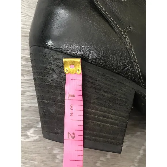 Officine Creative Giselle Women EUR 39 Black Leather Side Zip Ankle Bootie Boots