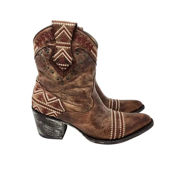 Old Gringo Alexa Leather Embroidered Studded Cowgirl Boots Western Size 7.5