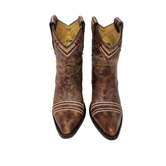 Old Gringo Alexa Leather Embroidered Studded Cowgirl Boots Western Size 7.5