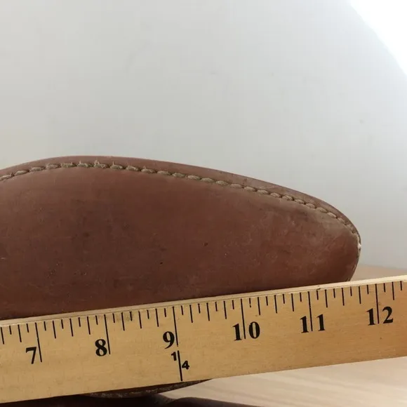 Old West Boots Men 11 EE Brown Cowboy Western Chore Rodeo Leather Tall Pull on