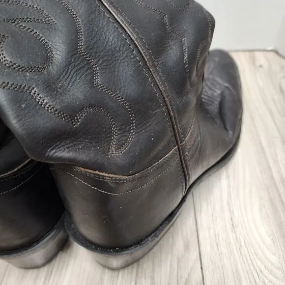 Old West TBM3051 Men’s Sz 9.5 EE  Stitched Western Trucker Cowboy Boots