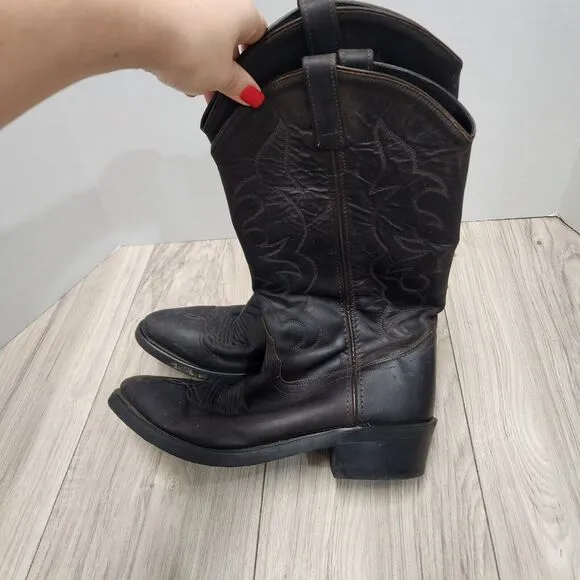 Old West TBM3051 Men’s Sz 9.5 EE  Stitched Western Trucker Cowboy Boots