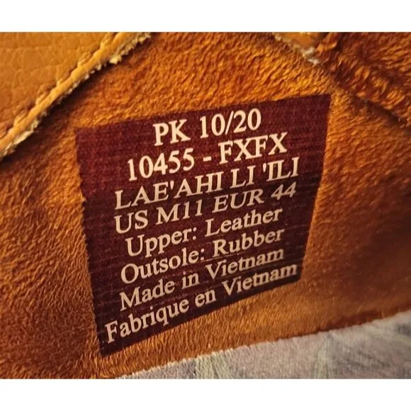 Olukai Leather Sneakers Brown Casual Shoes 11 LAE'AHI LI'ILI Waterproof