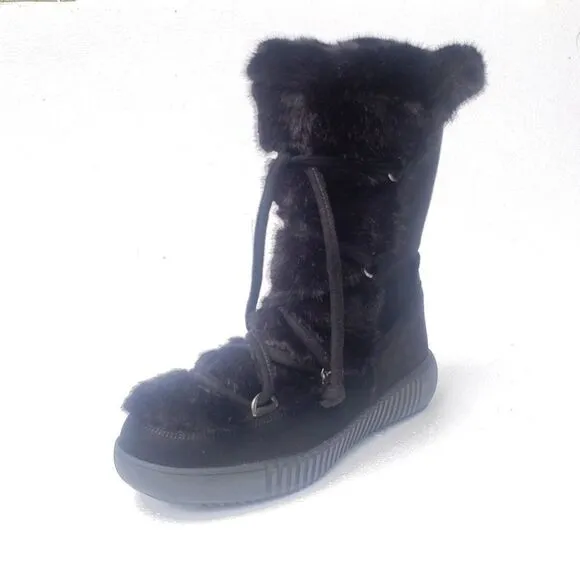 Oscar de la Renta Oscar Sport Fur Lined Snow Boots