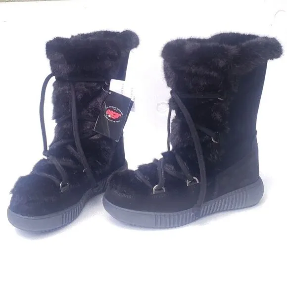 Oscar de la Renta Oscar Sport Fur Lined Snow Boots