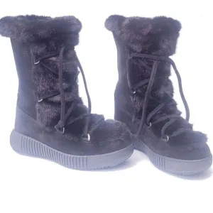 Oscar de la Renta Oscar Sport Fur Lined Snow Boots