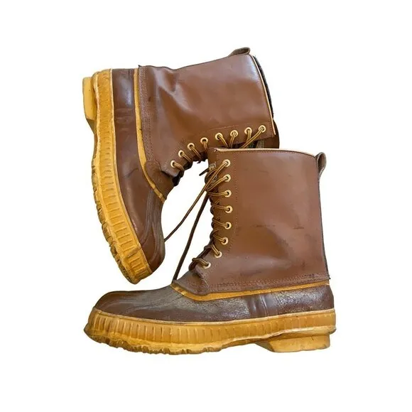 Outdoor Exchange Mens Steel Shank Wool Lined Waterproof Boots Sz 10