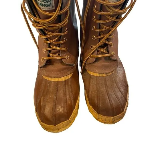 Outdoor Exchange Mens Steel Shank Wool Lined Waterproof Boots Sz 10