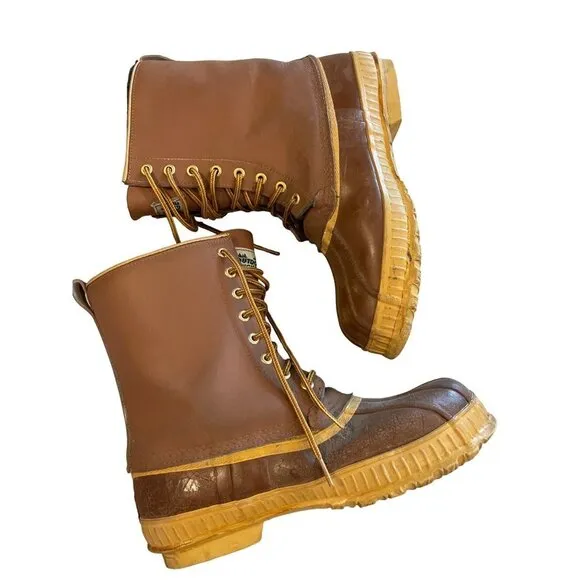Outdoor Exchange Mens Steel Shank Wool Lined Waterproof Boots Sz 10