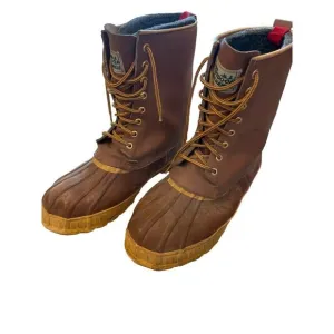 Outdoor Exchange Mens Steel Shank Wool Lined Waterproof Boots Sz 10