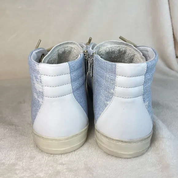P448 Skate High Top Sneakers Denim‎ 42 EU ( E 544)