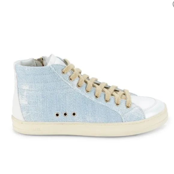 P448 Skate High Top Sneakers Denim‎ 42 EU ( E 544)