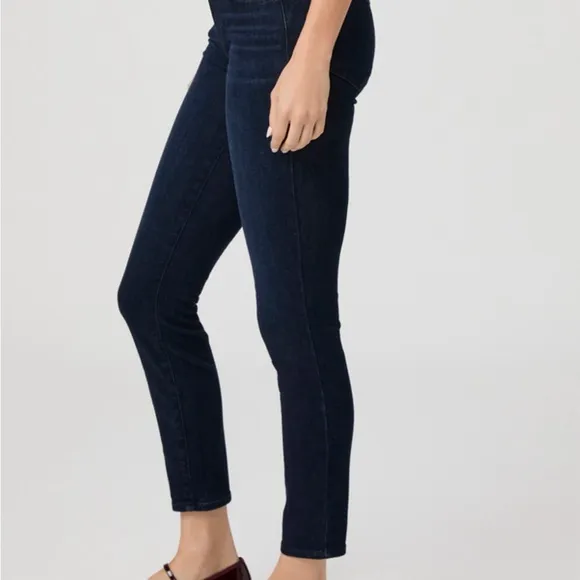 PAIGE NWT Verdugo Ankle Skinny Jean Vintage Women 27 Moody Dark Mid Rise Stretch