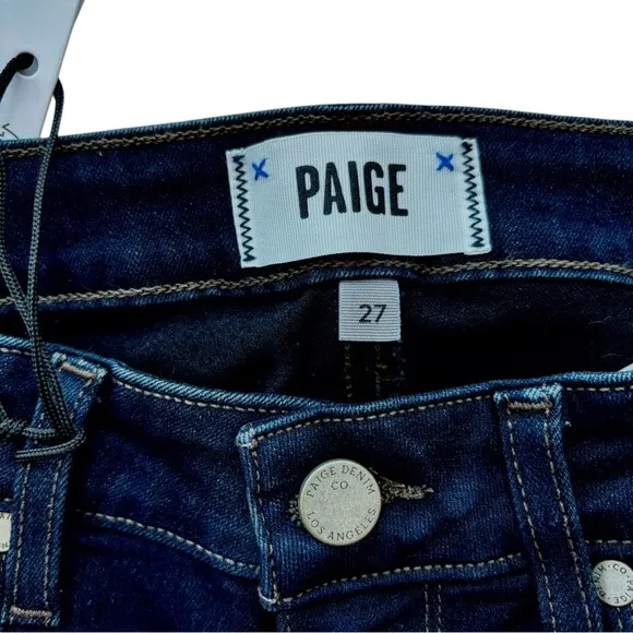 PAIGE NWT Verdugo Ankle Skinny Jean Vintage Women 27 Moody Dark Mid Rise Stretch