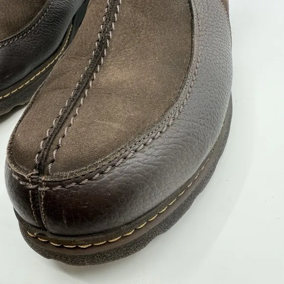 Pajar Boots Men 13 Winter Leather Shearling Lined Side Zip Waterproof Brown