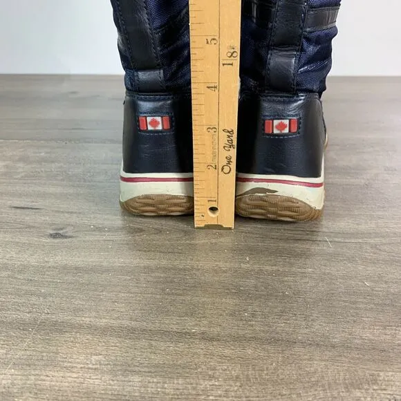 Pajar Canada Girls Insulated Waterproof Tall Winter Snow Boots Size 2.5-3 EU 34