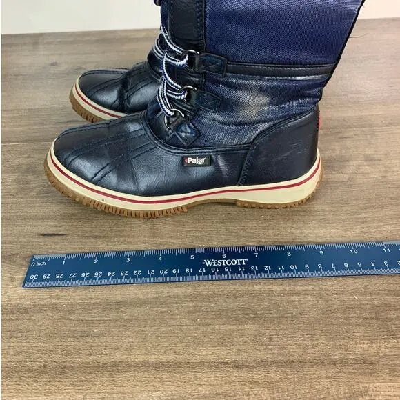 Pajar Canada Girls Insulated Waterproof Tall Winter Snow Boots Size 2.5-3 EU 34