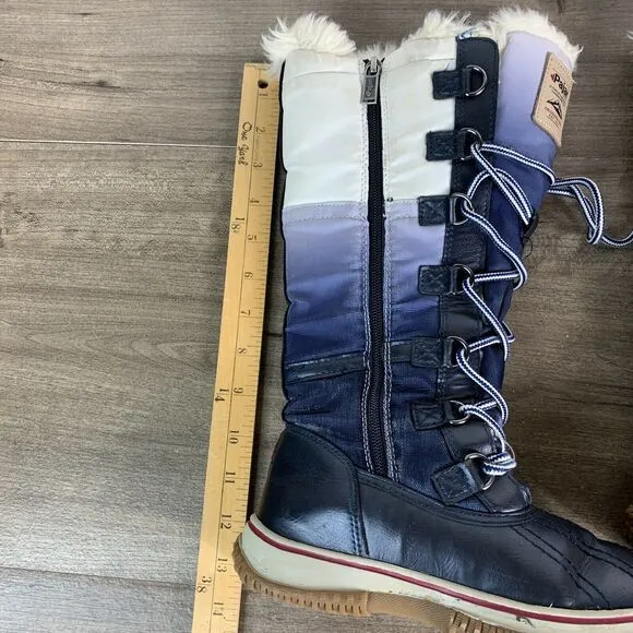 Pajar Canada Girls Insulated Waterproof Tall Winter Snow Boots Size 2.5-3 EU 34